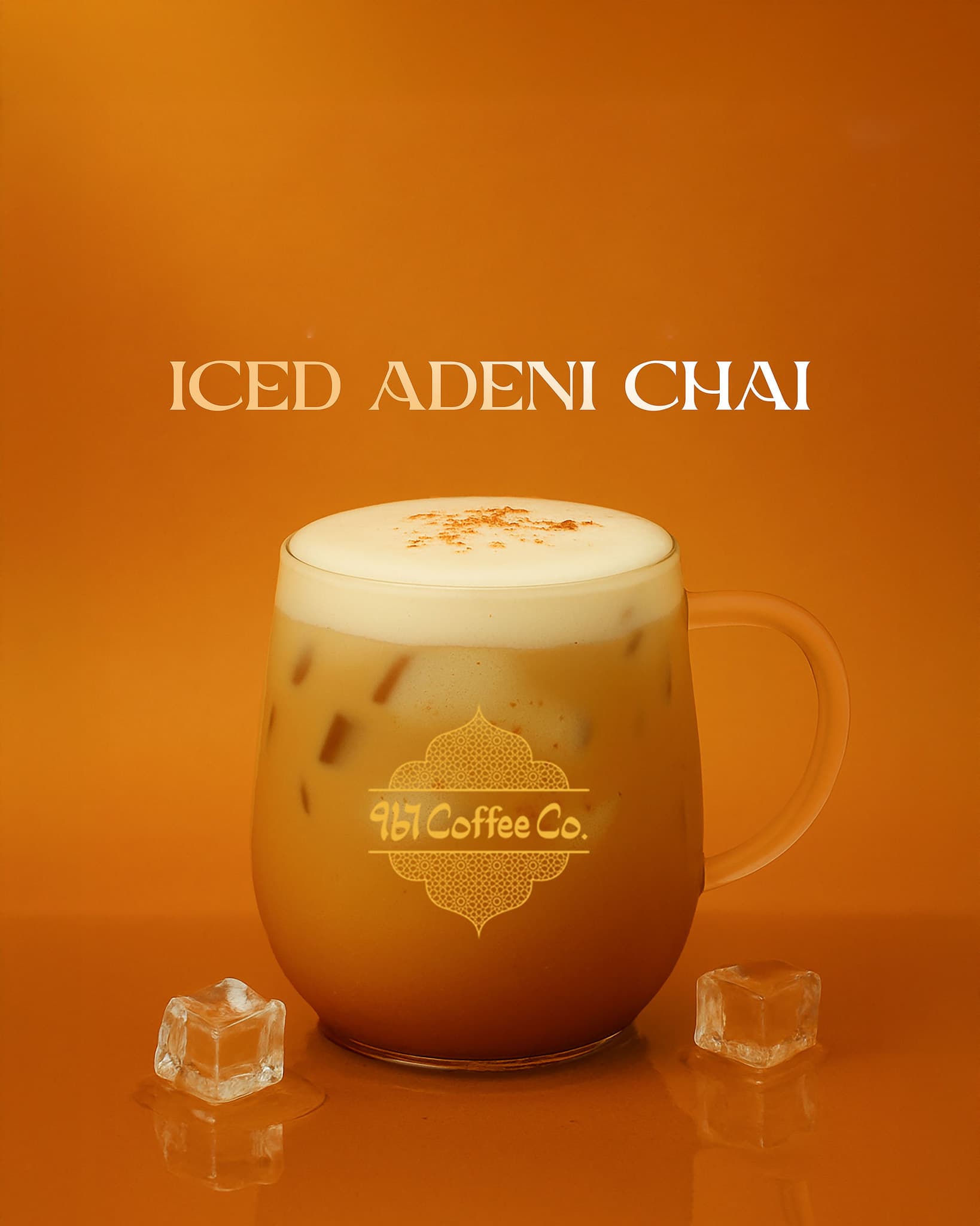 Iced Adeni Chai — Our signature Adeni Chai, chilled and served over ice.