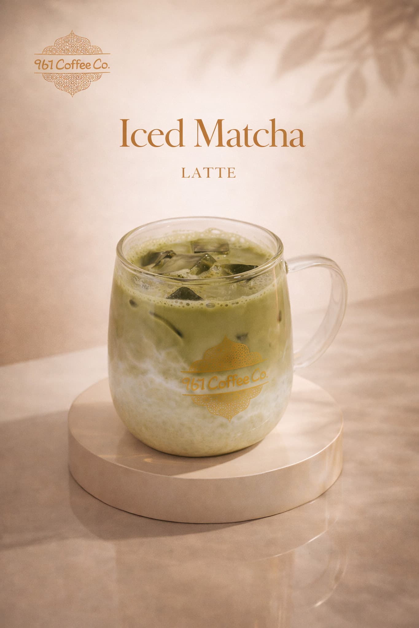 Iced Matcha Latte — Ceremonial grade matcha, smooth and earthy over ice.