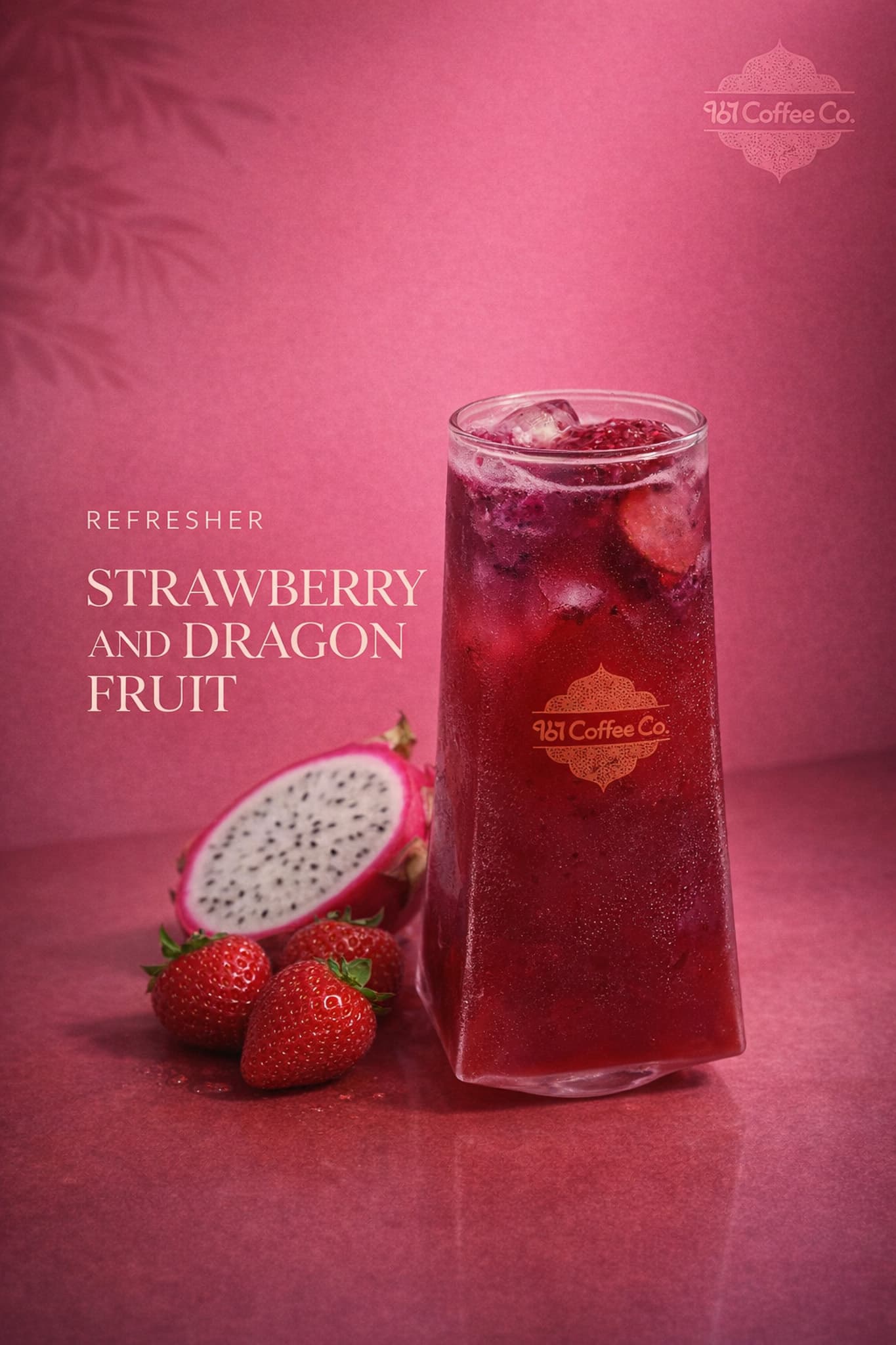 Strawberry & Dragon Fruit — Berry-forward with a tropical twist.