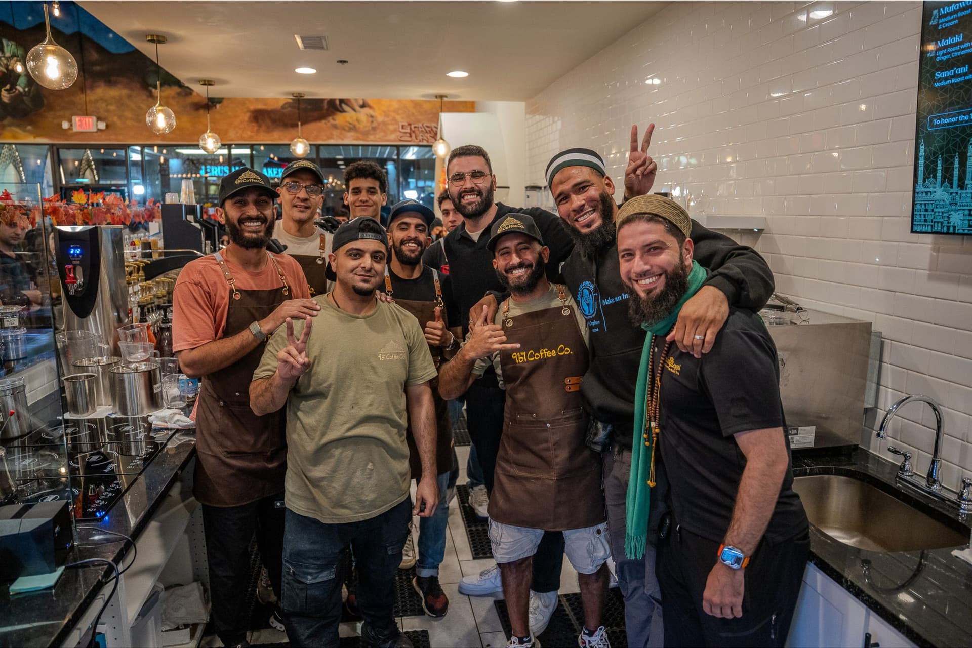 967 Coffee Co. guests gathering in the majlis